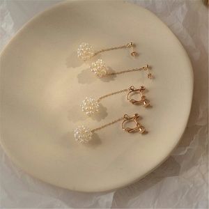 Gold Plated Freshwater Cultured Pearl Earrings
